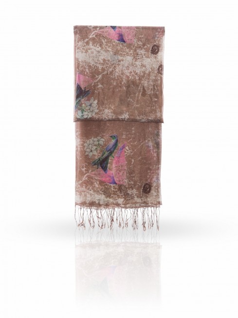 Палантин Женский S-VINTAGE.BIRD/BROWN